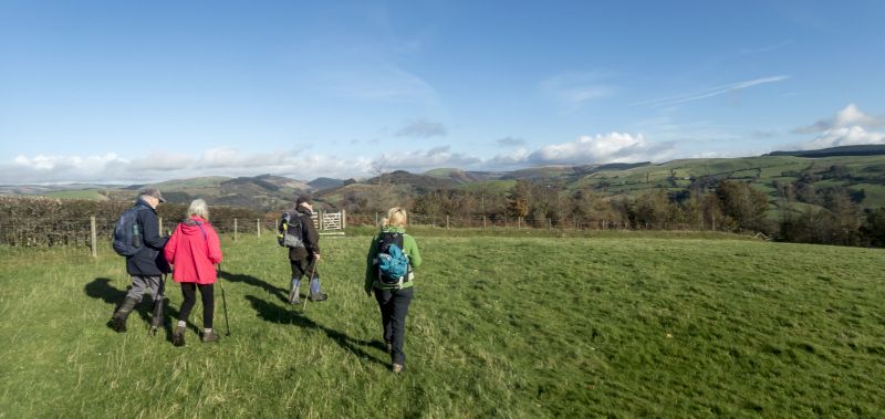 Walking north from the Trig Point
